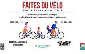 Faites du Vélo le 10 juin 2023 au Parc de La Navale