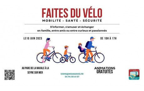 Faites du Vélo le 10 juin 2023 au Parc de La Navale